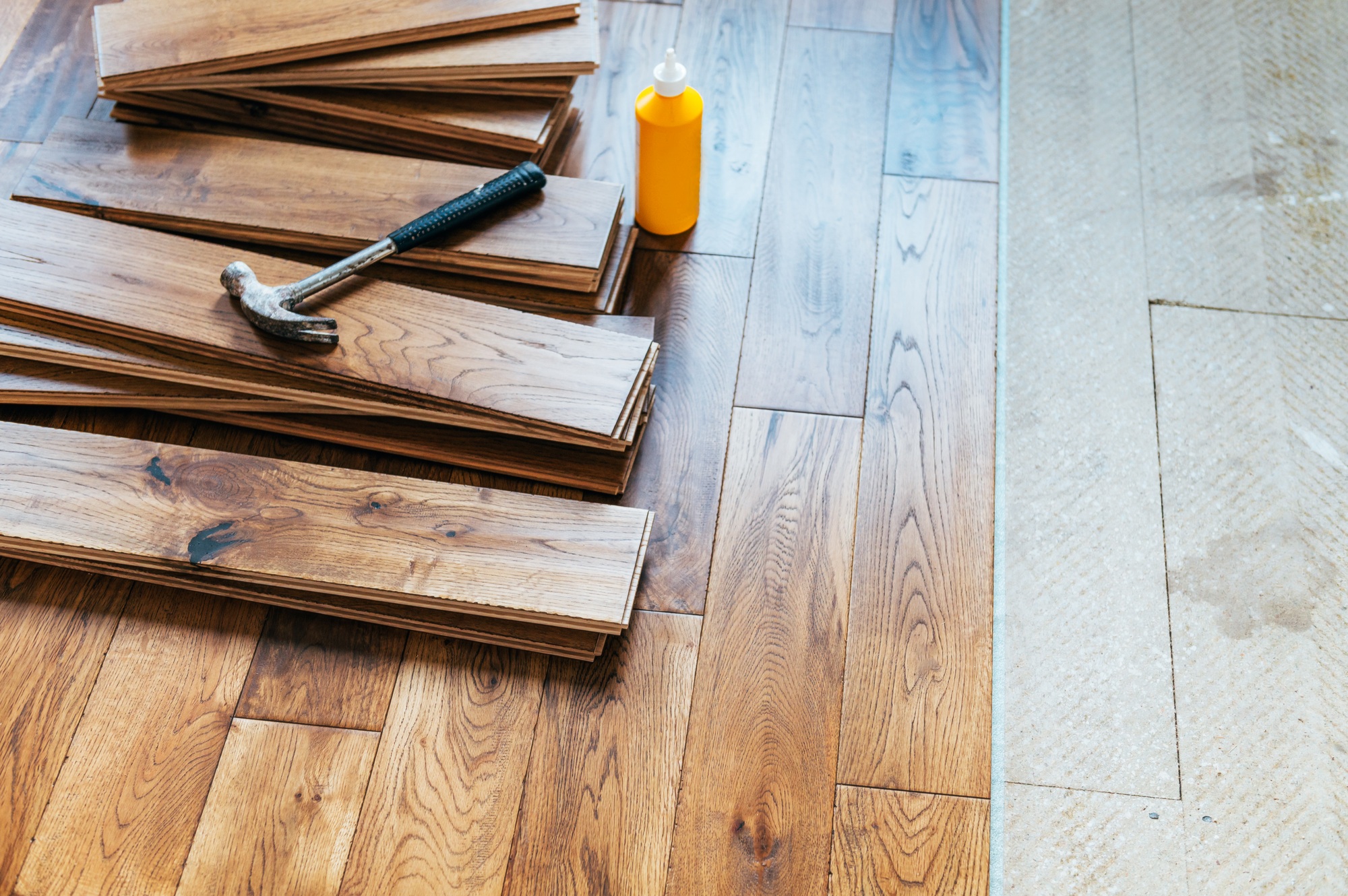 Custom Interiors and builders Vinyl flooring installation in granger, in